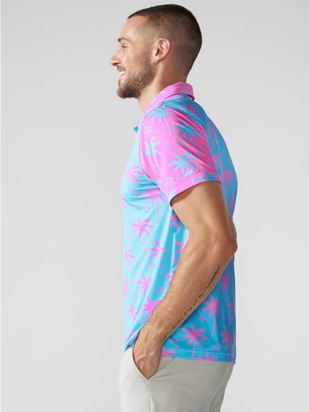 Chubbies The Electric Slide Performance Polo M Resort-wear Casual - Picture 4 of 10